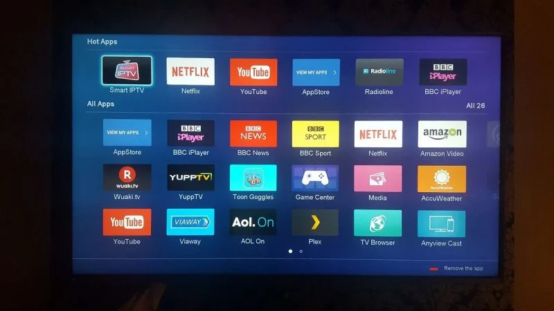 Client regardant IPTV sur TV Hisense